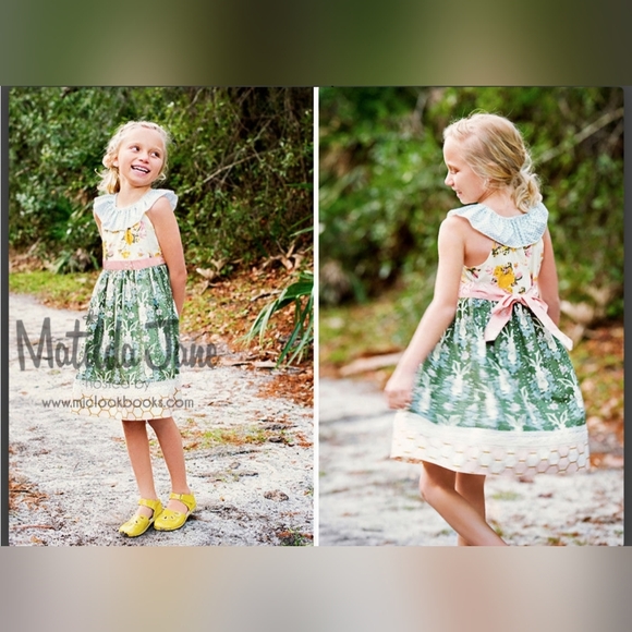 Matilda Jane Platinum Hunny Bunny Size 12 Girl's Easter Dress - Picture 4 of 7